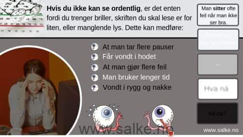 Lys kontor trenger briller
